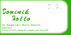 dominik hollo business card