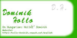 dominik hollo business card